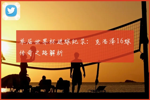 单届世界杯进球纪录：克洛泽16球传奇之路解析